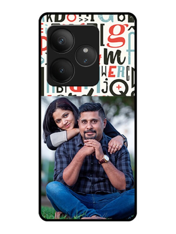 Custom Realme GT 6 Custom Glass Phone CaseAlphabet Design
