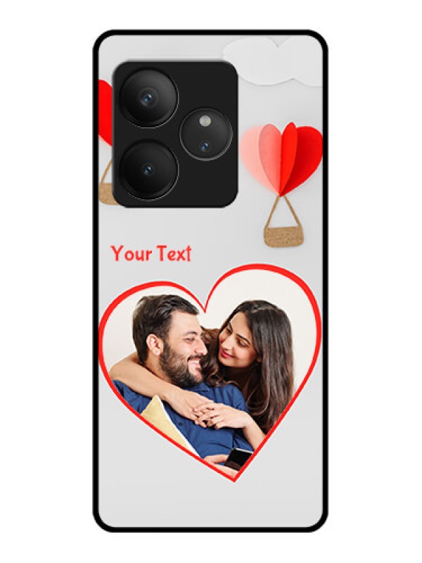 Custom Realme GT 6 Custom Glass Phone CaseParachute Love Design