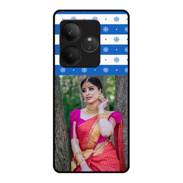 Realme GT 6 Custom Glass Phone CaseSnow Pattern Design