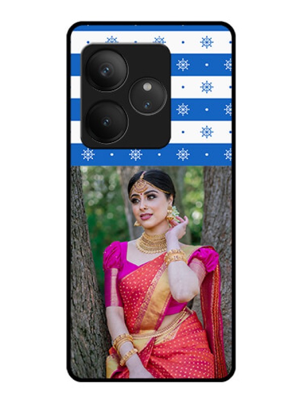 Custom Realme GT 6 Custom Glass Phone CaseSnow Pattern Design