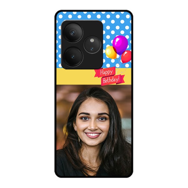 Realme GT 6 Custom Glass Phone CaseHappy Birthday Design