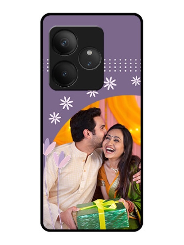 Custom Realme GT 6 Custom Glass Phone CaseLavender Flowers Design