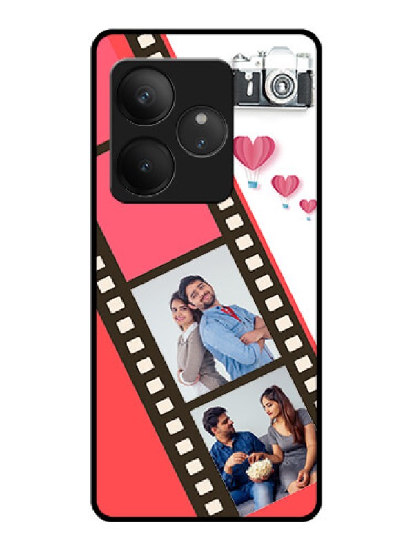 Custom Realme GT 6 Custom Glass Phone Case3 Image Holder With Film Reel