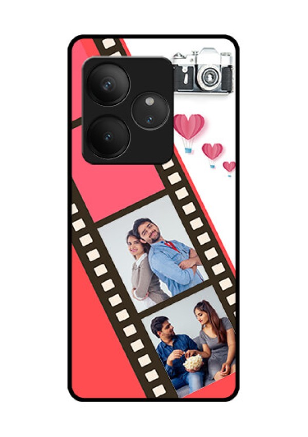 Realme GT 6 Custom Glass Phone Case3 Image Holder With Film Reel