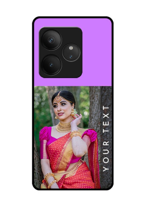 Realme GT 6 Custom Glass Phone CaseBirthday Icons Design