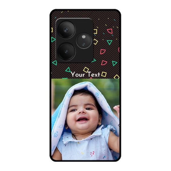 Realme GT 6 Custom Glass Phone CaseWith Confetti Birthday Design Realme GT 6 Custom Glass Phone CaseWith Confetti Birthday Design