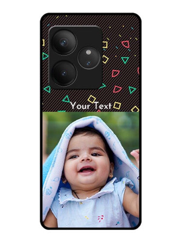 Custom Realme GT 6 Custom Glass Phone CaseWith Confetti Birthday Design