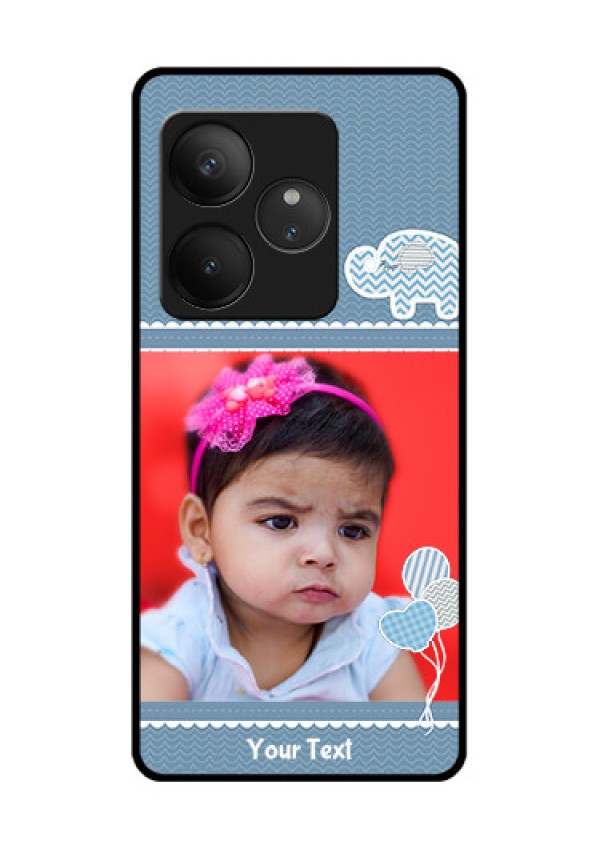 Realme GT 6 Custom Glass Phone CaseWith Kids Pattern Design