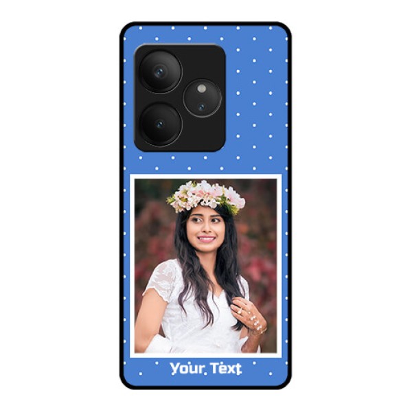 Realme GT 6 Custom Glass Phone CasePolka Dots Design