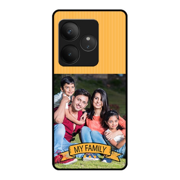 Realme GT 6 Custom Glass Phone CaseMy Family Design