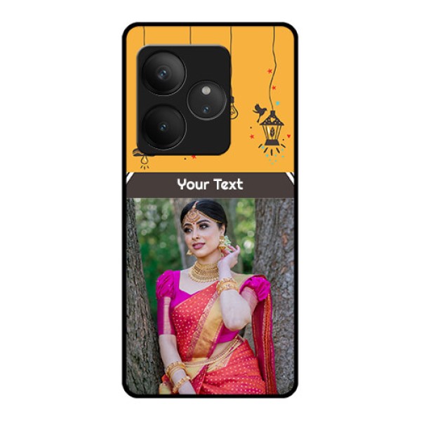 Realme GT 6 Custom Glass Phone CaseWith Family Picture And Icons