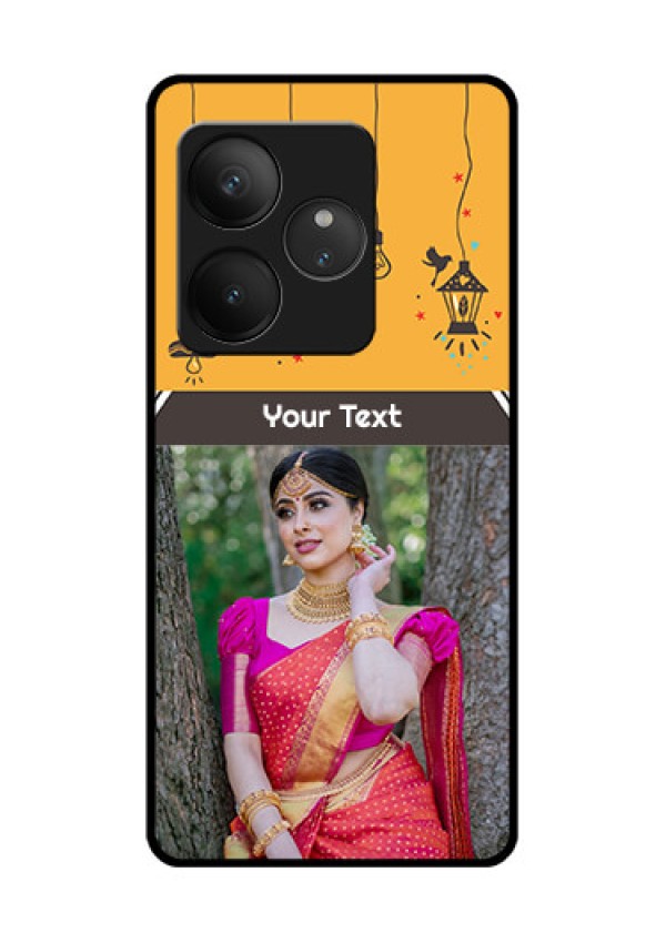 Realme GT 6 Custom Glass Phone CaseWith Family Picture And Icons