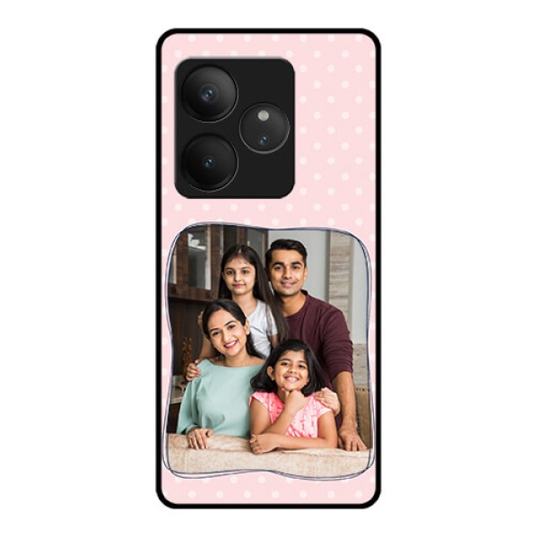Realme GT 6 Custom Glass Phone CaseFamily With Dots Design