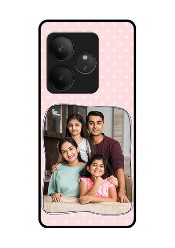 Realme GT 6 Custom Glass Phone CaseFamily With Dots Design
