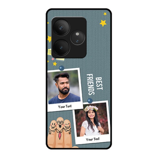 Realme GT 6 Custom Glass Phone CaseSticky Frames And Friendship Design Realme GT 6 Custom Glass Phone CaseSticky Frames And Friendship Design