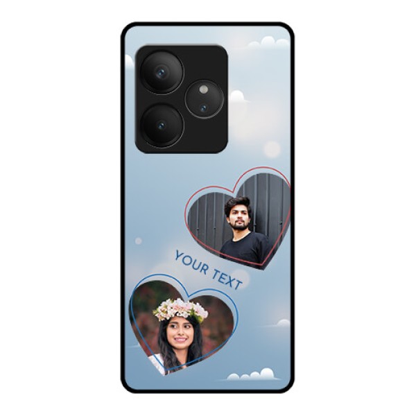 Realme GT 6 Custom Glass Phone CaseBlue Color Couple Design Realme GT 6 Custom Glass Phone CaseBlue Color Couple Design