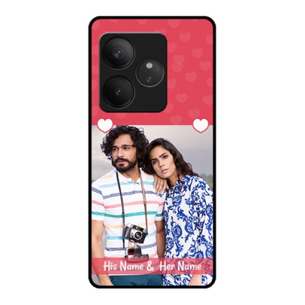 Realme GT 6 Custom Glass Phone CaseSimple Love Design
