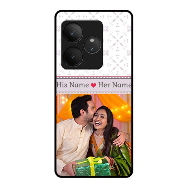 Realme GT 6 Custom Glass Phone CaseWith Photo And Ethnic Design Realme GT 6 Custom Glass Phone CaseWith Photo And Ethnic Design