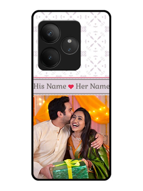 Custom Realme GT 6 Custom Glass Phone CaseWith Photo And Ethnic Design