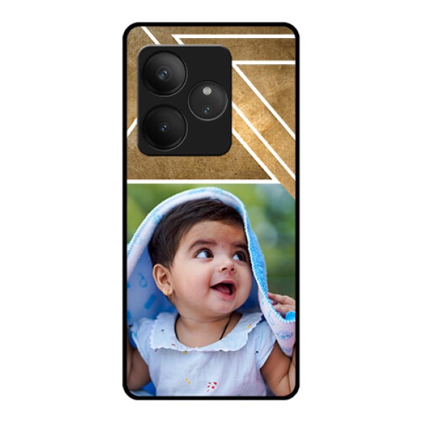 Realme GT 6 Custom Glass Phone CaseGradient Abstract Texture Design