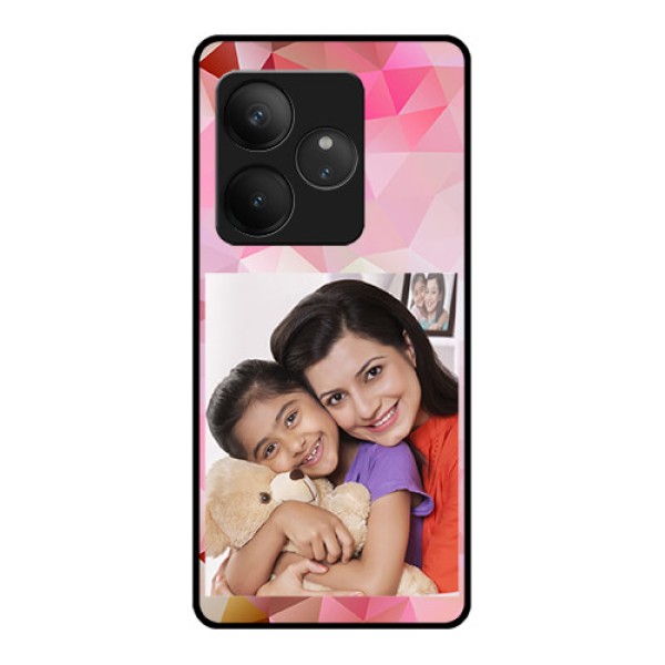 Realme GT 6 Custom Glass Phone CaseAbstract Triangle Design
