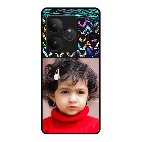 Realme GT 6 Custom Glass Phone CaseNeon Abstract Design