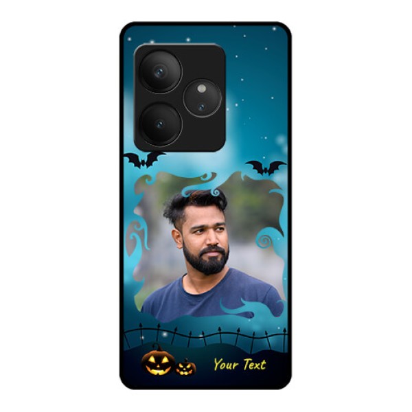 Realme GT 6 Custom Glass Phone CaseHalloween Frame Design