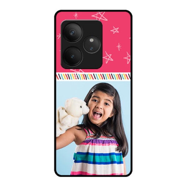 Realme GT 6 Custom Glass Phone CaseLine Art Design