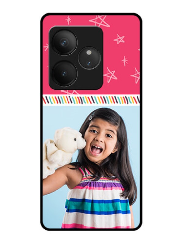 Custom Realme GT 6 Custom Glass Phone CaseLine Art Design