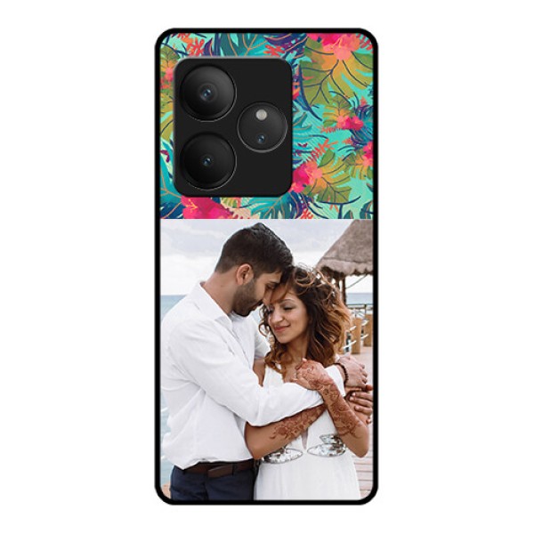 Realme GT 6 Custom Glass Phone CaseWatercolor Floral Design Realme GT 6 Custom Glass Phone CaseWatercolor Floral Design