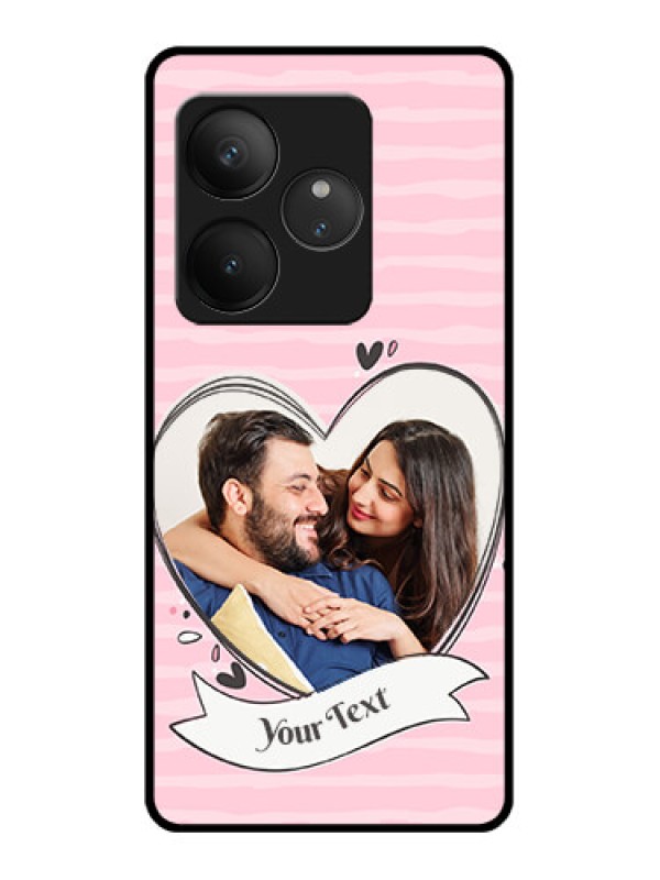 Custom Realme GT 6 Custom Glass Phone CaseVintage Heart Design