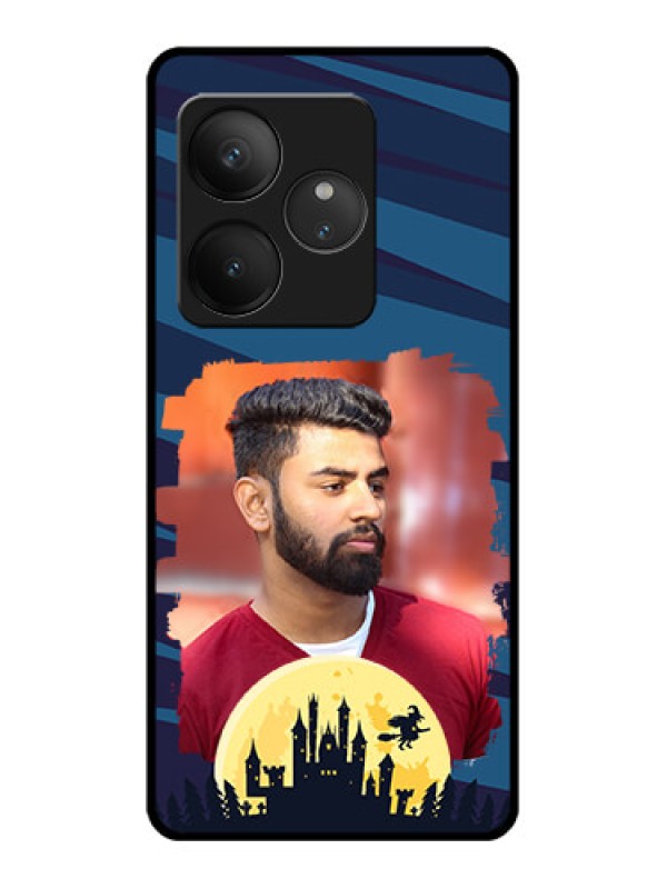 Custom Realme GT 6 Custom Glass Phone CaseHalloween Witch Design