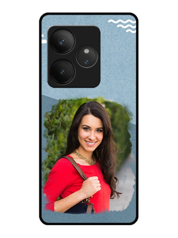 Custom Realme GT 6 Custom Glass Phone CaseGrunge Line Art Design