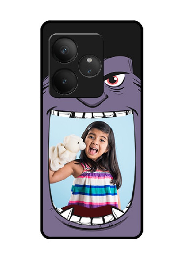 Realme GT 6 Custom Glass Phone CaseAngry Monster Design