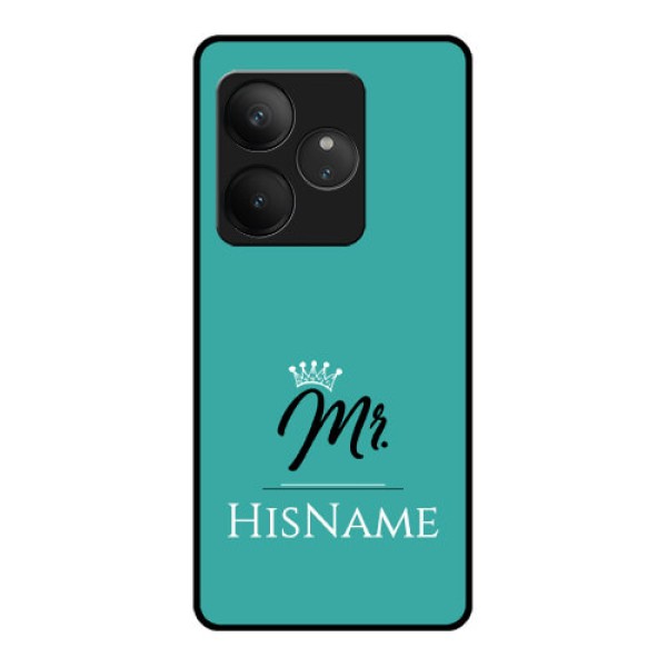 Realme GT 6 Custom Glass Phone CaseMr With Name Design