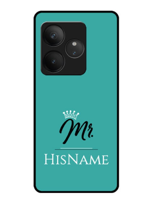 Custom Realme GT 6 Custom Glass Phone CaseMr With Name Design