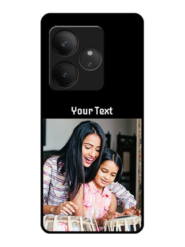 Custom Realme GT 6 Custom Glass Phone CasePhoto With Name Design