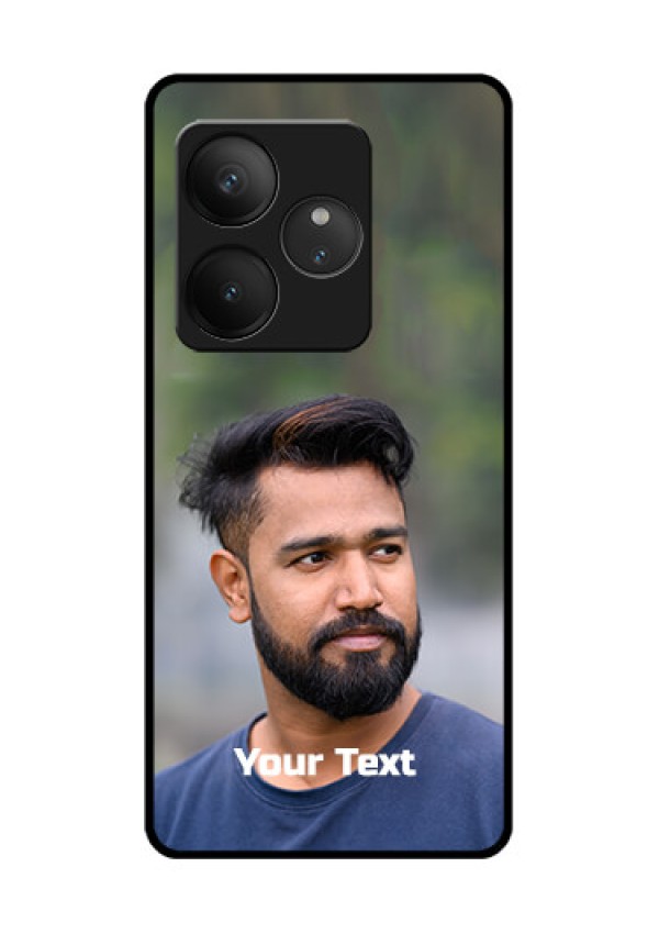 Realme GT 6 Custom Glass Phone CasePhoto With Text Design