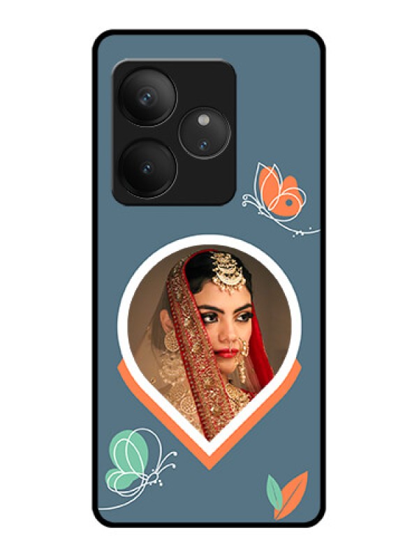 Custom Realme GT 6 Custom Glass Phone CaseDroplet Butterflies Design