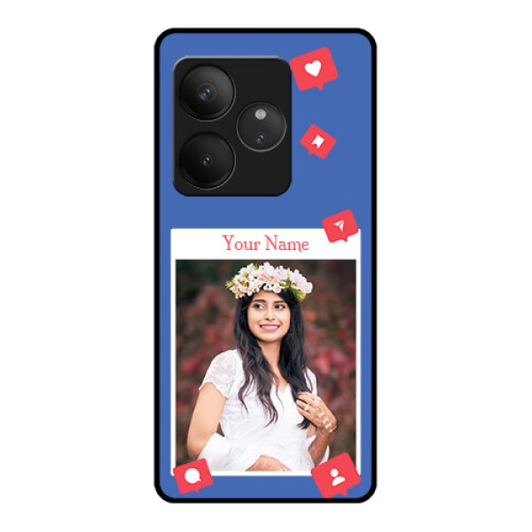 Realme GT 6 Custom Glass Phone CaseLike Share And Comment Design Realme GT 6 Custom Glass Phone CaseLike Share And Comment Design