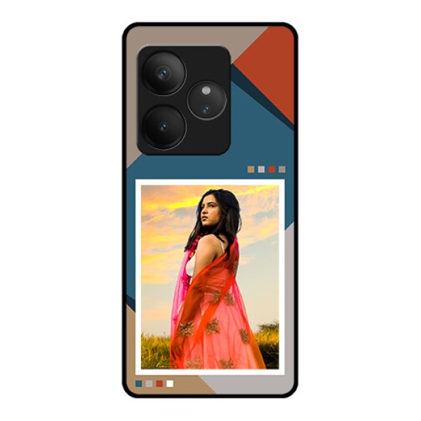 Realme GT 6 Custom Glass Phone CaseRetro Color Pallet Design Realme GT 6 Custom Glass Phone CaseRetro Color Pallet Design