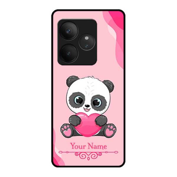 Realme GT 6 Custom Glass Phone CaseCute Panda Design