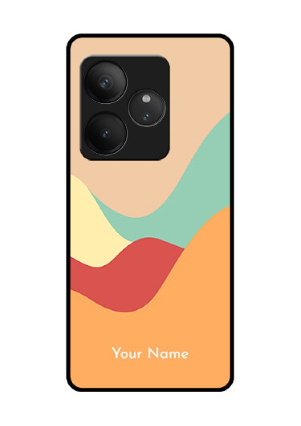 Realme GT 6 Custom Glass Phone CaseOcean Waves Multi - Colour Design