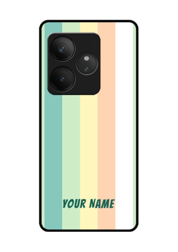 Realme GT 6 Custom Glass Phone CaseMulti - Colour Stripes Design