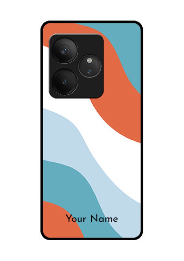 Realme GT 6 Custom Glass Phone CaseColoured Waves Design
