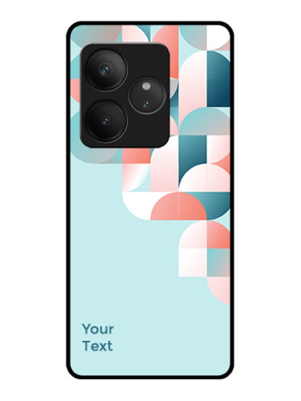 Custom Realme GT 6 Custom Glass Phone CaseStylish Semi - Circle Pattern Design