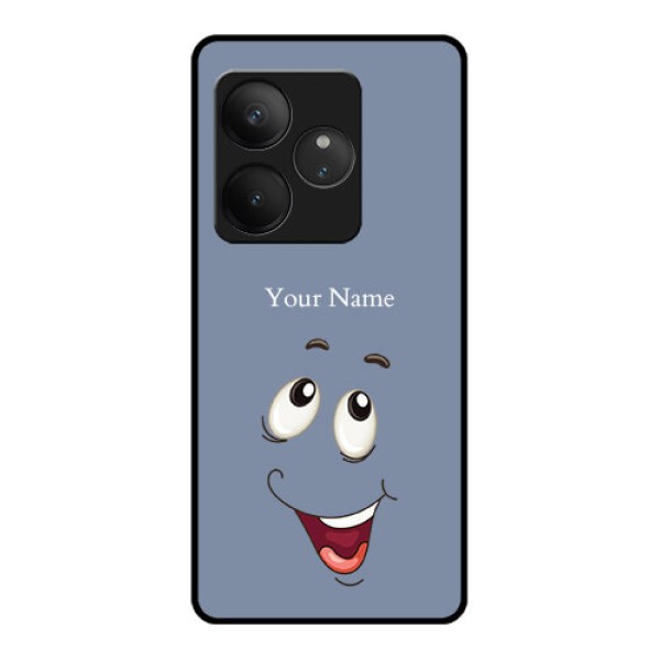 Realme GT 6 Custom Glass Phone CaseLaughing Cartoon Face Design Realme GT 6 Custom Glass Phone CaseLaughing Cartoon Face Design