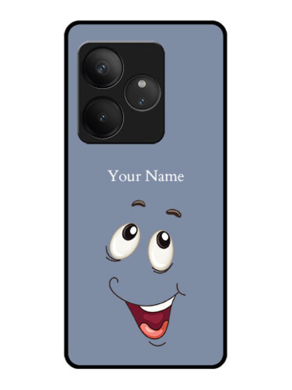 Custom Realme GT 6 Custom Glass Phone CaseLaughing Cartoon Face Design