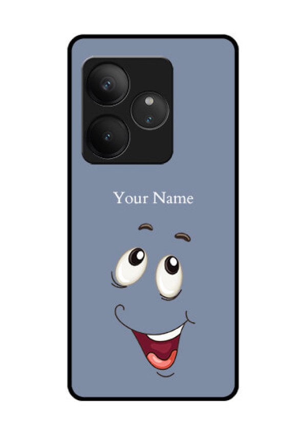 Realme GT 6 Custom Glass Phone CaseLaughing Cartoon Face Design