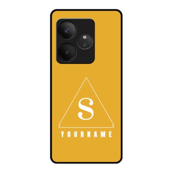 Realme GT 6 Custom Glass Phone CaseSimple Triangle Design Realme GT 6 Custom Glass Phone CaseSimple Triangle Design